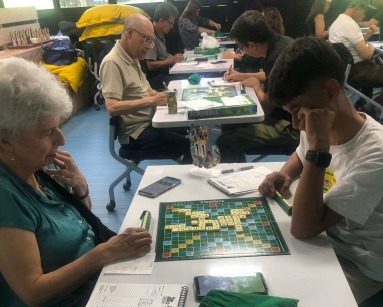 Fichas de Scrabble formando palabras